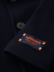 Superdry Eclipse Navy Tailored 2 In 1 Pea Coat - Image 4 of 4