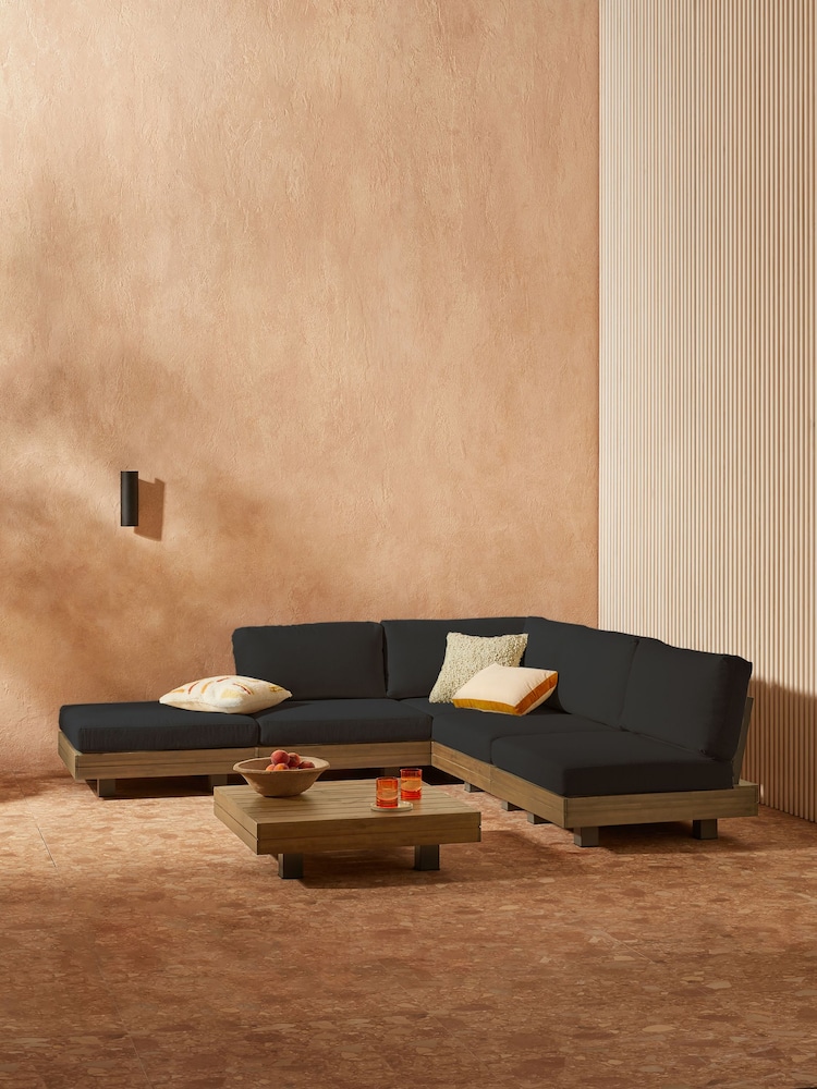MADE.COM Grey Avarna Garden Corner Lounge Set - Image 1 of 5