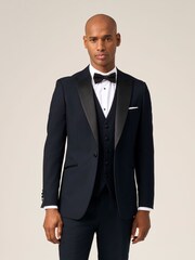 Skopes Blue Slim Fit Sinatra Dinner Suit Jacket - Image 1 of 1
