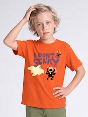 Rags & Rascals Orange Disney Muppets Don't Do Scary Halloween T-Shirt - Image 1 of 4