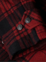 Superdry Red Check Merchant Wool Chore Jacket - Image 6 of 6