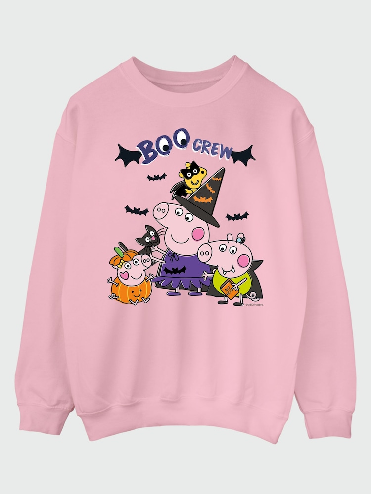Rags & Rascals Pink Hasbro Peppa Pig Boo Crew Halloween Sweatshirt - Image 2 of 4