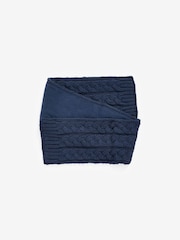 Navy Blue Knitted Hat, Gloves and Scarf 3 Piece Set (3-16yrs) - Image 4 of 5