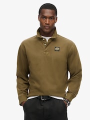zelena - Superdry Kontrastni šiv dolg rokav; z dolgimi rokavi Rugby 100% Cotton srajce - Slika 1 iz 4