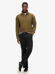 zelena - Superdry Kontrastni šiv dolg rokav; z dolgimi rokavi Rugby 100% Cotton srajce - Slika 3 iz 4