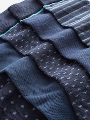 Navy Pattern Smart Socks 5 Pack - Image 7 of 7