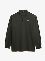 črna - Superdry Kontrastni šiv dolg rokav; z dolgimi rokavi Rugby 100% Cotton srajce - Slika 4 iz 5