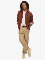 Superdry White 100% Cotton Slub Long Sleeve Jersey Grandad Top - Image 2 of 6