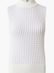 Calvin Klein Openwork High-Neck Tank White Jumper - Image 3 of 3