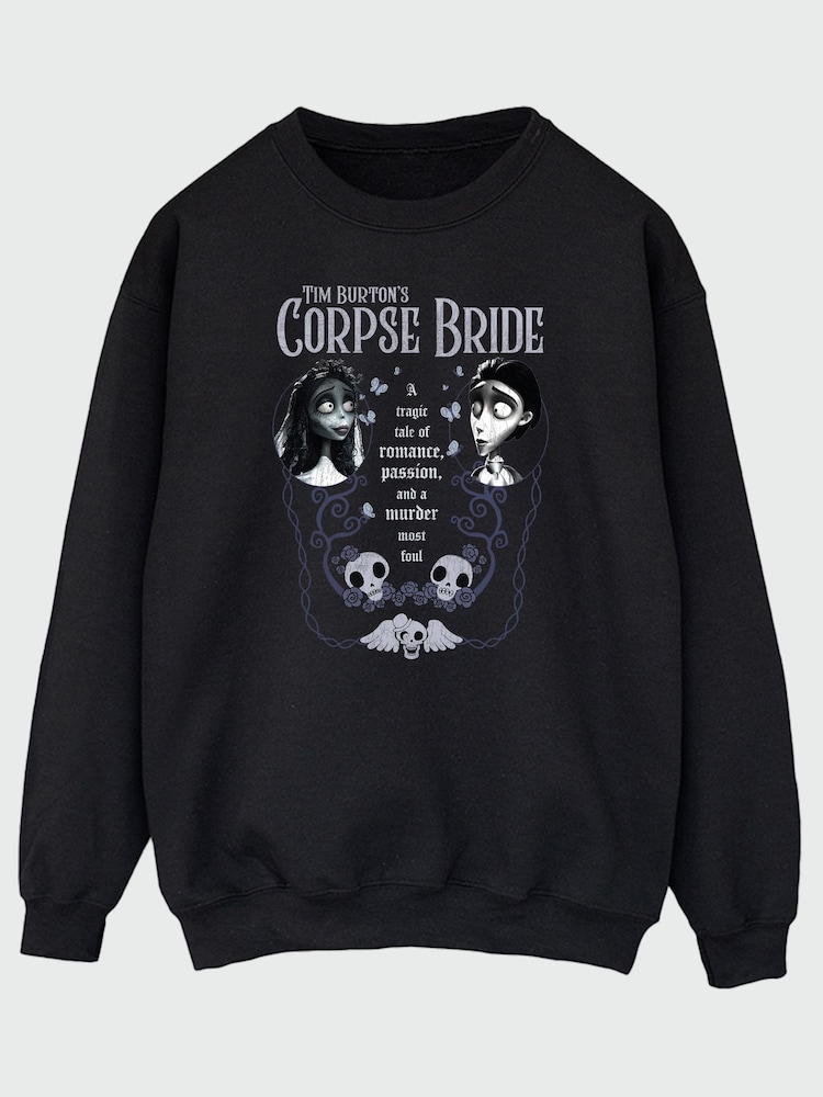 Brands In Corpse Bride Poem Emily Halloween Sweatshirt - Bild 2 von 4 Brands In Corpse Bride Poem Emily Halloween Sweatshirt - Bild 2 von 4