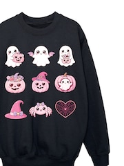 Rags & Rascals Black Halloween Ghostly Bunch Sweatshirt - Image 3 of 4