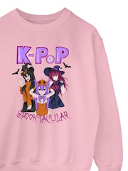 Rags & Rascals Pink Halloween K-Pop Spooktacular Sweatshirt - Image 3 of 4