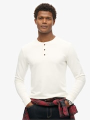 Superdry Ecru Merchant Grandad Top - Image 1 of 4