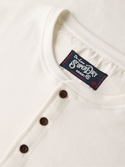 Superdry Ecru Merchant Grandad Top - Image 4 of 4
