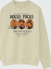 Brands In Natural Disney Hocus Pocus Broom Squad Halloween Sweatshirt - Image 3 of 4