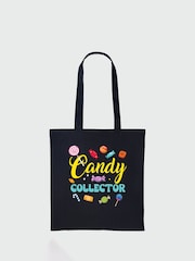 Rags & Rascals Black Halloween Candy Collector Tote Bag - Image 1 of 2
