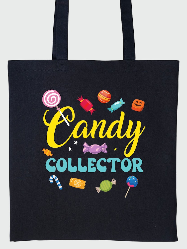 Rags & Rascals Black Halloween Candy Collector Tote Bag - Image 2 of 2 Rags & Rascals Black Halloween Candy Collector Tote Bag - Image 2 of 2