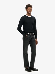 Superdry Black Merino Crew Jumper - Image 2 of 3