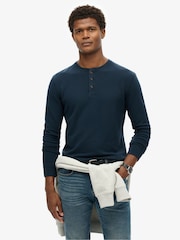 Superdry Eclipse Navy Merchant Grandad Top - Image 1 of 5