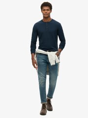 Superdry Eclipse Navy Merchant Grandad Top - Image 2 of 5