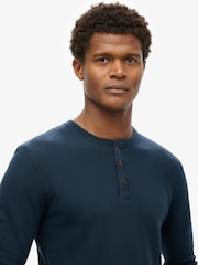 Superdry Eclipse Navy Merchant Grandad Top - Image 3 of 5