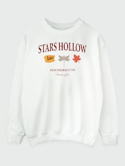 Brands In White Gilmore Girls Autumn Stars Hollow Sweatshirt - Image 2 of 4