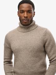 Grauer Quarz - Superdry Gebürsteter Pullover mit Rollkragen - Bild 4 von 5