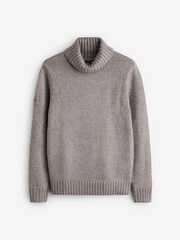 Grauer Quarz - Superdry Gebürsteter Pullover mit Rollkragen - Bild 5 von 5