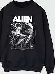 Brands In Black Alien There Are Things Halloween Sweatshirt - Image 3 of 4