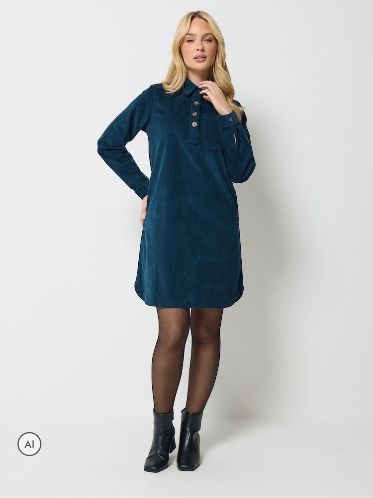 M&Co Corduroy Mini Košulja haljina - Slika 1 od 6