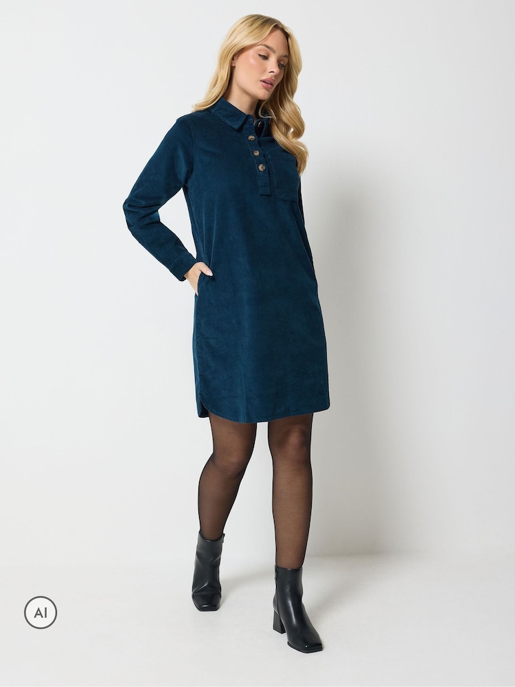 M&Co Corduroy Mini Košulja haljina - Slika 2 od 6