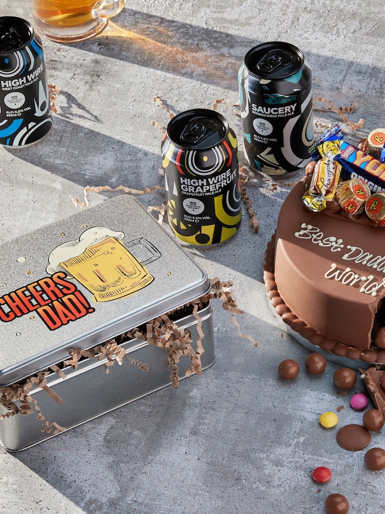 Le Bon Vin Cheers Dad Beer Tin Gift Set - Image 2 of 3