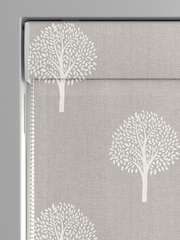 Emily Bond Pebble Grey 100% Cotton Yew Tree Made to Measure Roman Blinds - Image 3 of 6
