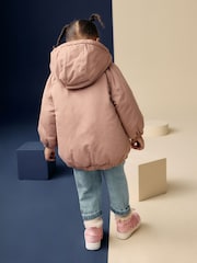 Peach Pink Shower Resistant Wadded Parka Coat (3mths-7yrs) - Image 2 of 9