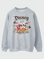 Brands In Grey Disney Mickey Mouse Frightful Fun Halloween Sweatshirt - Image 2 of 4