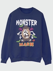 Brands In Blue Hasbro Mr Potato Head Monster Mash Halloween Sweatshirt - Image 1 of 3