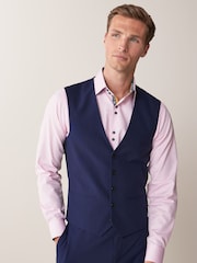 Bright Blue Regular Fit Waistcoat - Image 1 of 7