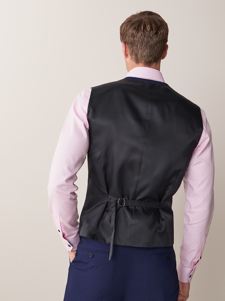 Bright Blue Regular Fit Waistcoat - Image 2 of 7