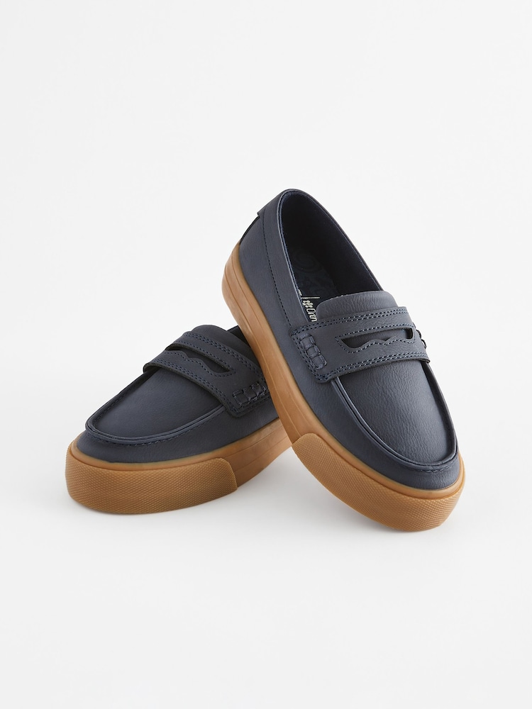 Navy Penny Loafers - Image 1 of 6