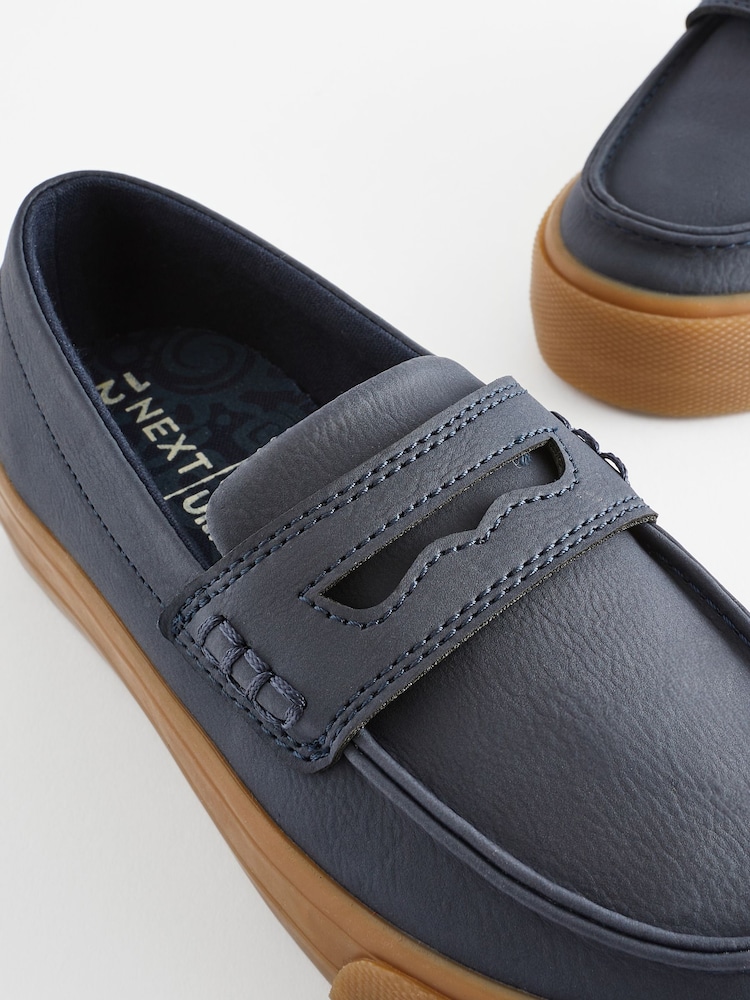 Navy Penny Loafers - Image 6 of 6
