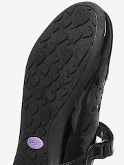 Black Patent Leather Wide Fit (G) Star Mary Janes Shoes - Image 4 of 5
