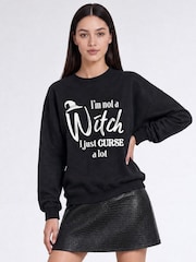 Brands In Black Halloween Witch Curse Sweatshirt - Image 1 of 4