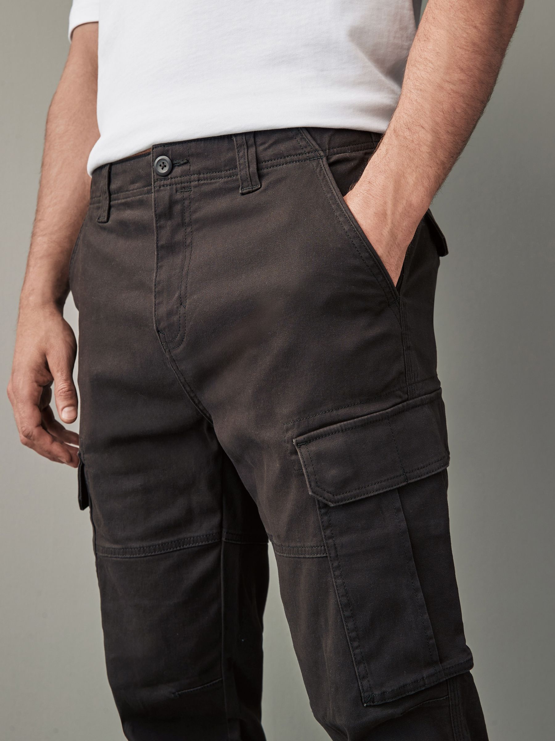 ★CERRIC★POCKET WIDE CARGO PANTS★1839★Brown★韓国★大人気 safuny Women's Workwear Cargo Pants with Pcoket Girls Solid