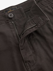 Marrón - Pantalones cargo en tejido elástico de algodón - Imagen 9 de 12