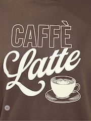 Yours Curve Brown 'Cafe Latte' Sweatshirt - Image 4 of 6