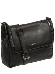 Pure Luxuries London Black Callie Leather Cross-Body Bag - Image 5 of 6
