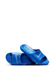 Nike Blue Victori One Sliders - Image 7 of 9