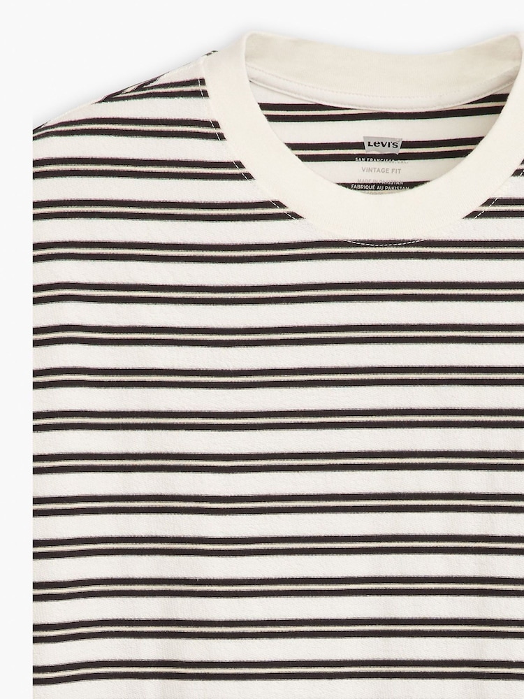 Levi's® Miles Stripe White Sand Terry Red Tab™ Vintage 100% Cotton T-Shirt - Image 2 of 2