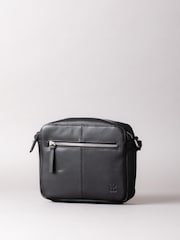 Lakeland Leather Black Dark Alston Boxy Leather Cross-Body Bag - Image 1 of 1