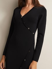 Phase Eight Black Knitted Kellia Midi Dress - Image 5 of 6